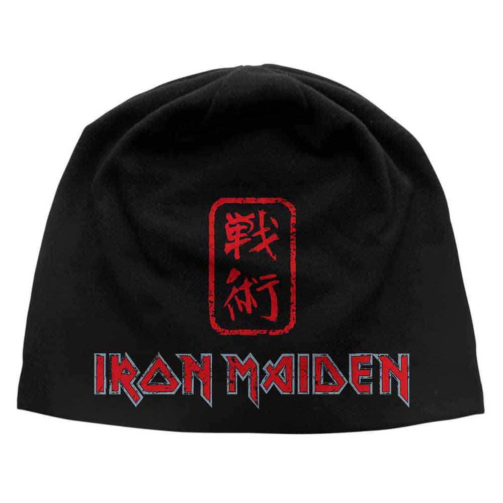 Iron Maiden Unisex Beanie Hat: Senjutsu JD Print (Black)