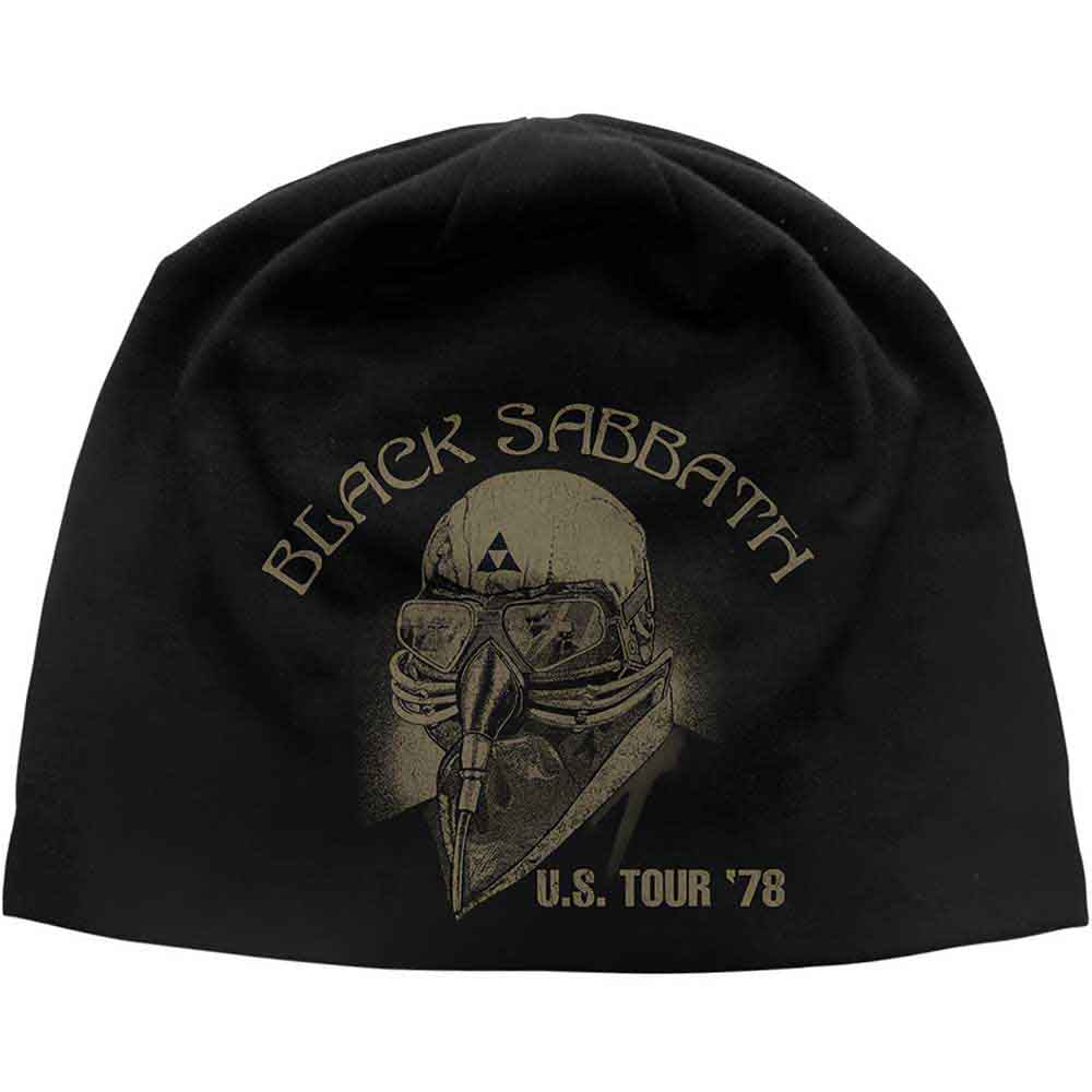 Black Sabbath Unisex Beanie Hat: Us Tour '78 JD Print (Black)