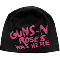 Guns N' Roses Unisex Beanie Hat: Was Here JD Print (Black)