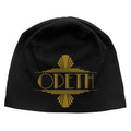 Opeth Unisex Beanie Hat: Art Deco Logo JD Print (Black)