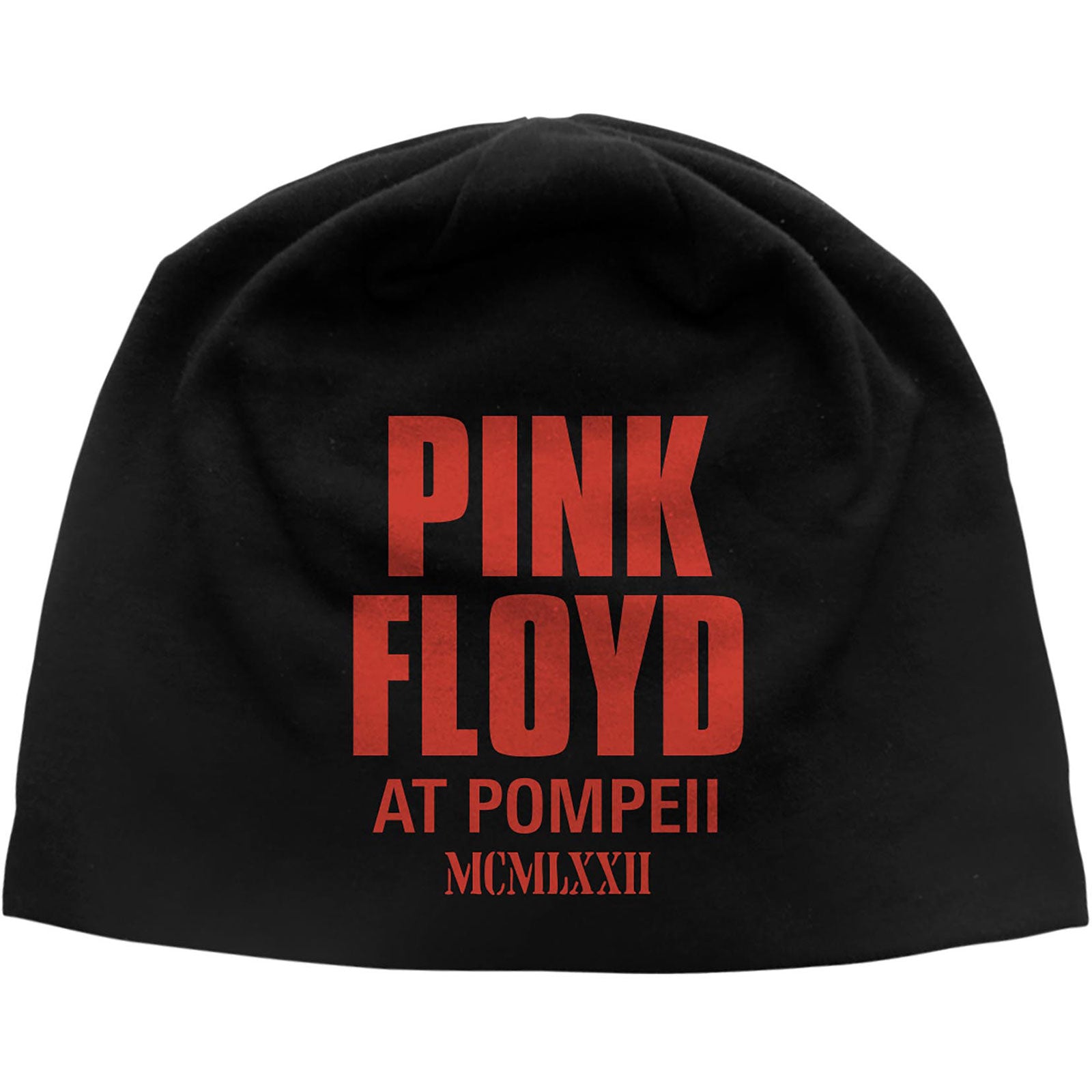 Pink Floyd Unisex Beanie Hat: Live In Pompeii JD Print (Black)