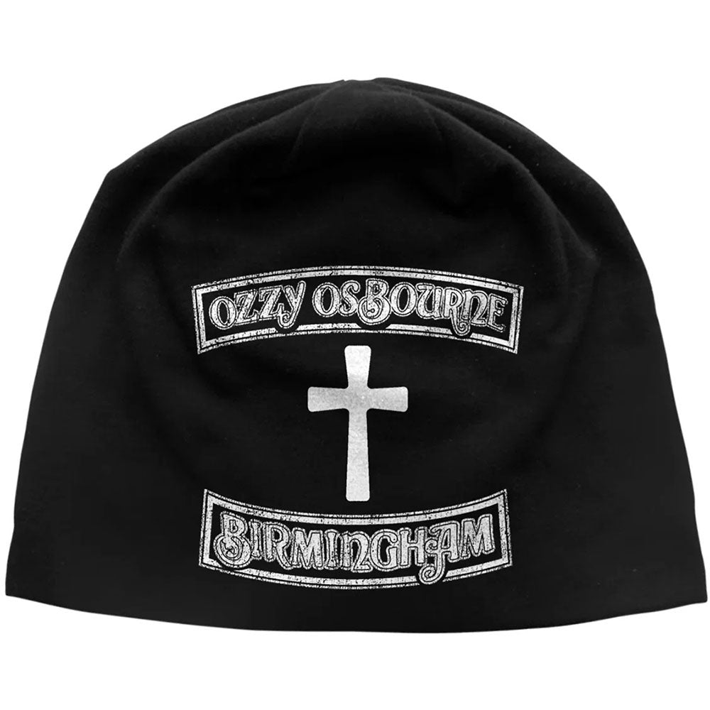 Ozzy Osbourne Unisex Beanie Hat: Birmingham JD Print (Black)