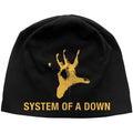 System Of A Down Unisex Beanie Hat: Hand JD Print (Black)