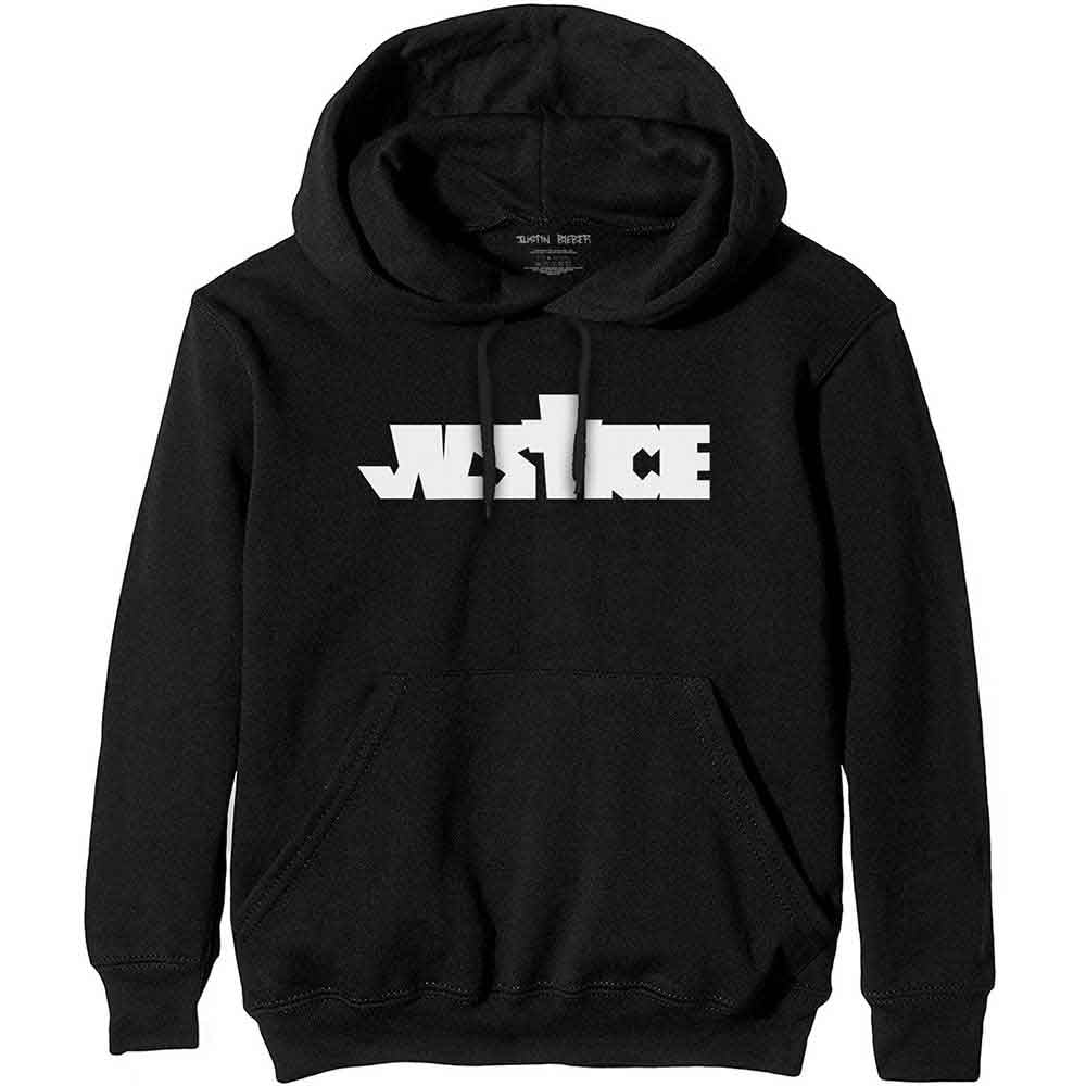 Justin Bieber Unisex Pullover Hoodie: Justice (Black) (Back Print)