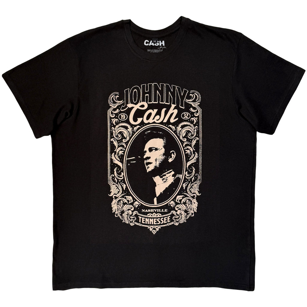 Johnny Cash Unisex Premium Carbon T-Shirt: Nashville (Black)