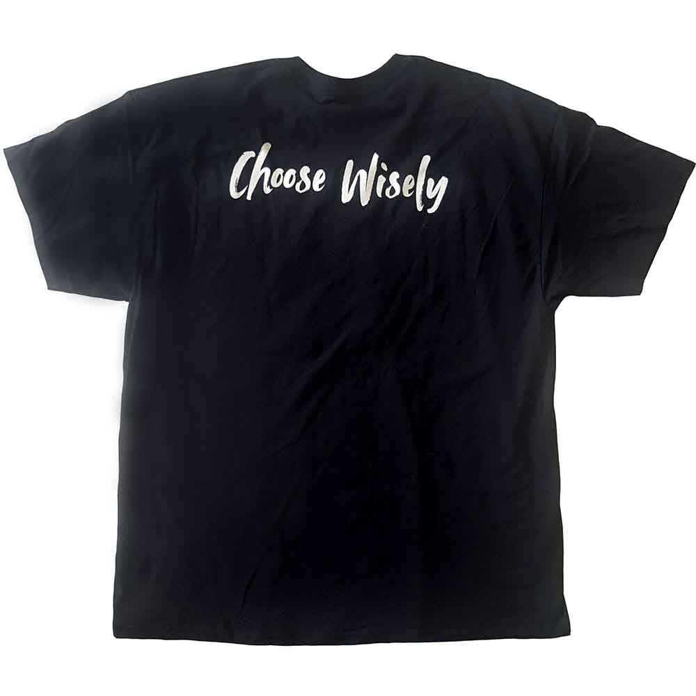J Cole Unisex T-Shirt: Choose Wisely (Black) (Back Print)