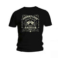 Johnny Cash Unisex T-Shirt: American Rebel 1 (Black)