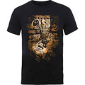 Johnny Cash Unisex T-Shirt: Guitar Song Titles (Black)