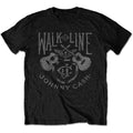 Johnny Cash Unisex T-Shirt: Walk The Line (Black)