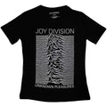 Joy Division Ladies T-Shirt: Unknown Pleasures FP (Black)