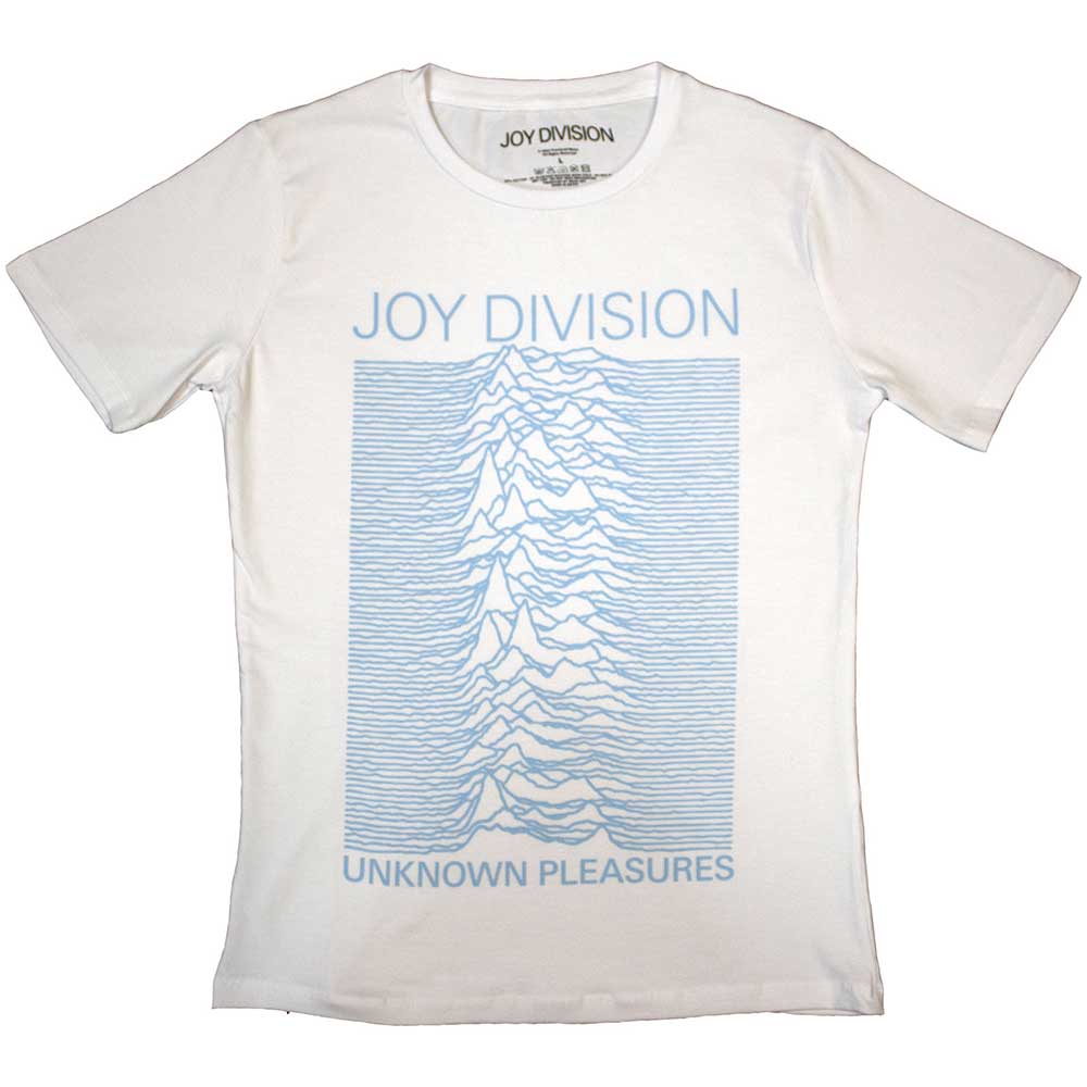 Joy Division Ladies T-Shirt: Unknown Pleasures FP (White)