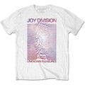 Joy Division Unisex T-Shirt: Space - Unknown Pleasures Gradient (White)