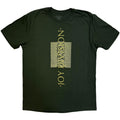 Joy Division Unisex T-Shirt: Blended Pulse (Green) (Sleeve Print)