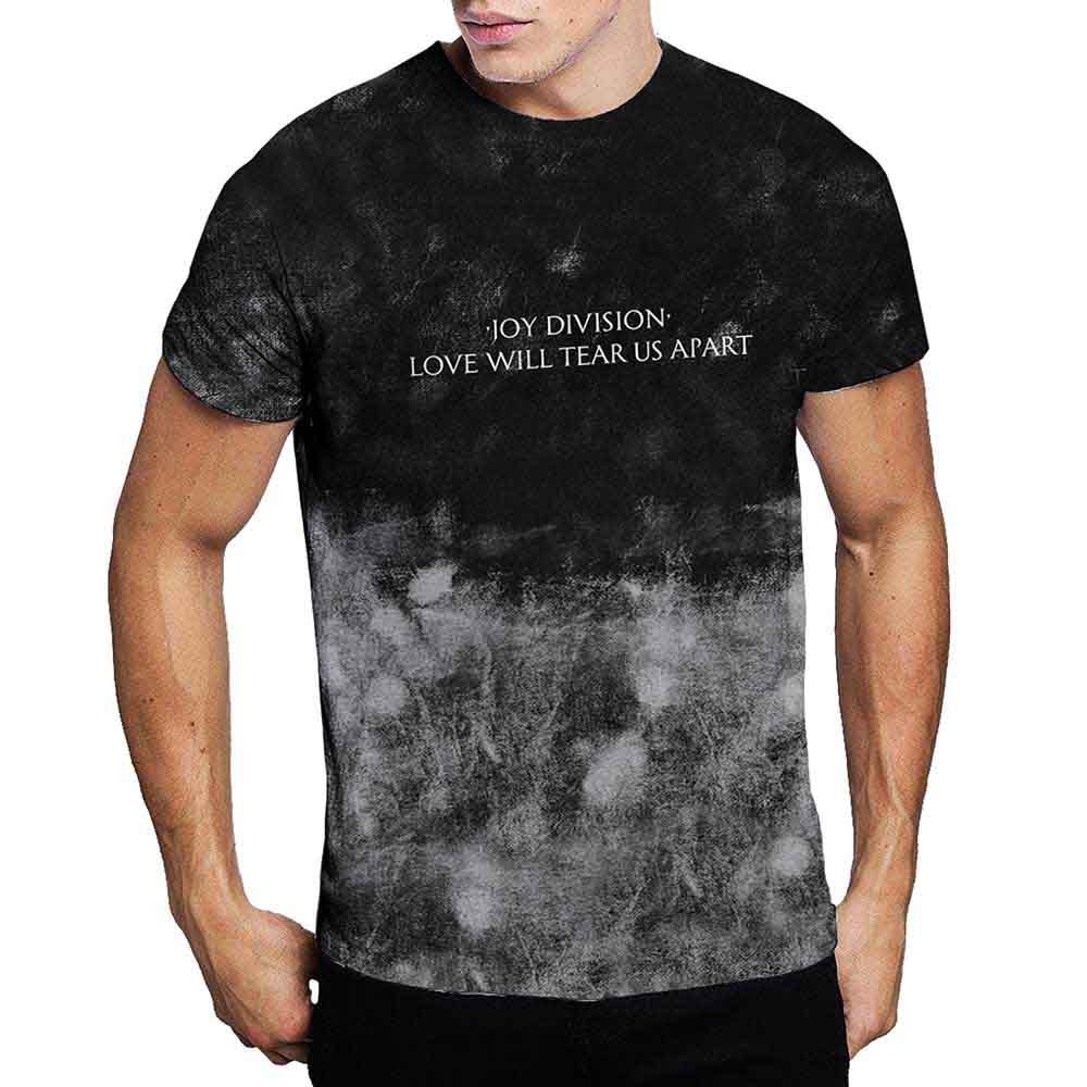 Joy Division Unisex T-Shirt: Tear Us Apart Text (Black) (Wash Collection)