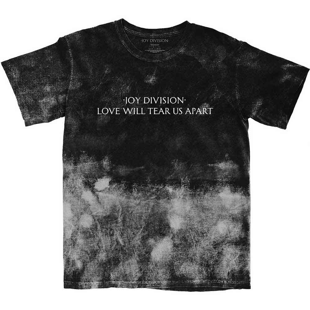 Joy Division Unisex T-Shirt: Tear Us Apart Text (Black) (Wash Collection)