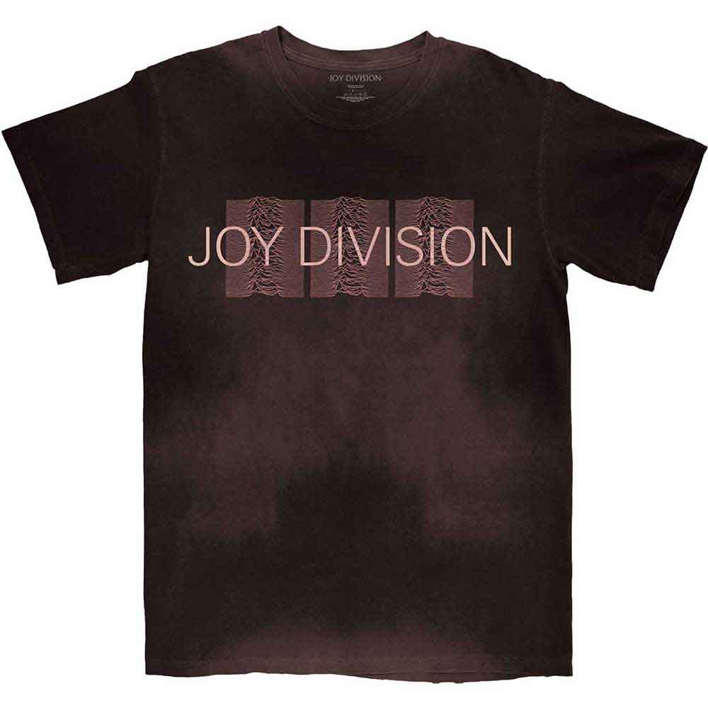 Joy Division Unisex T-Shirt: Mini Repeater Pulse (Purple) (Wash Collection)