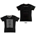 Joy Division Unisex Ringer T-Shirt: Unknown Pleasures (Black) (Back Print)