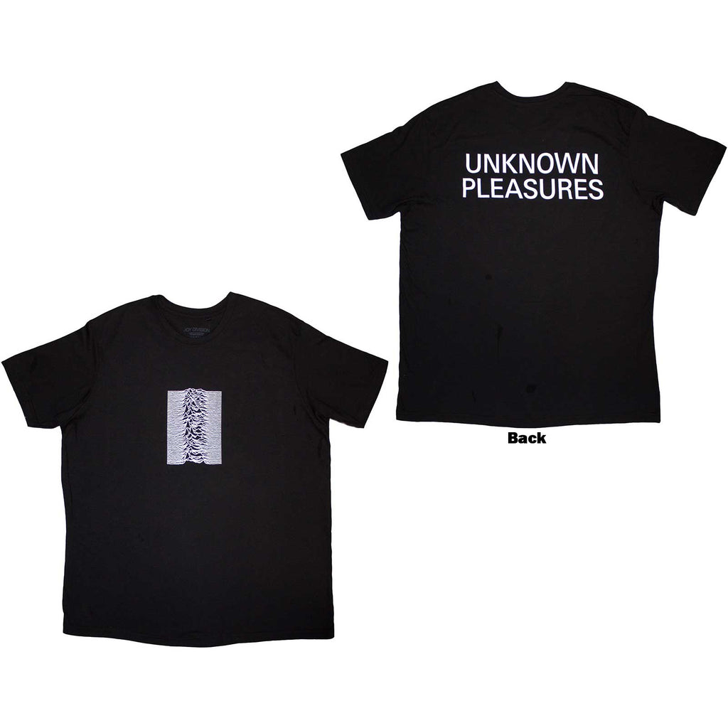 Joy Division Unisex T-Shirt: Lone Pulsar (Black) (Back Print)