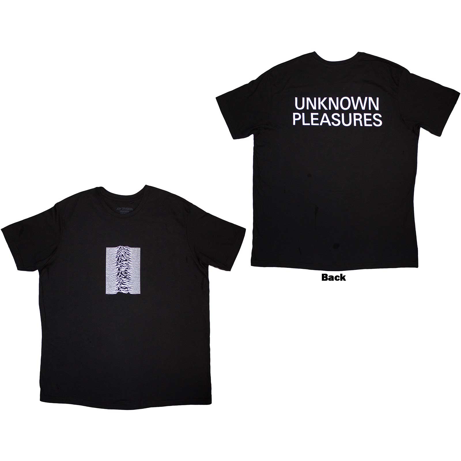 Joy Division Unisex T-Shirt: Lone Pulsar (Black) (Back Print)