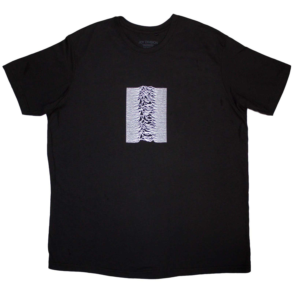 Joy Division Unisex T-Shirt: Lone Pulsar (Black) (Back Print)