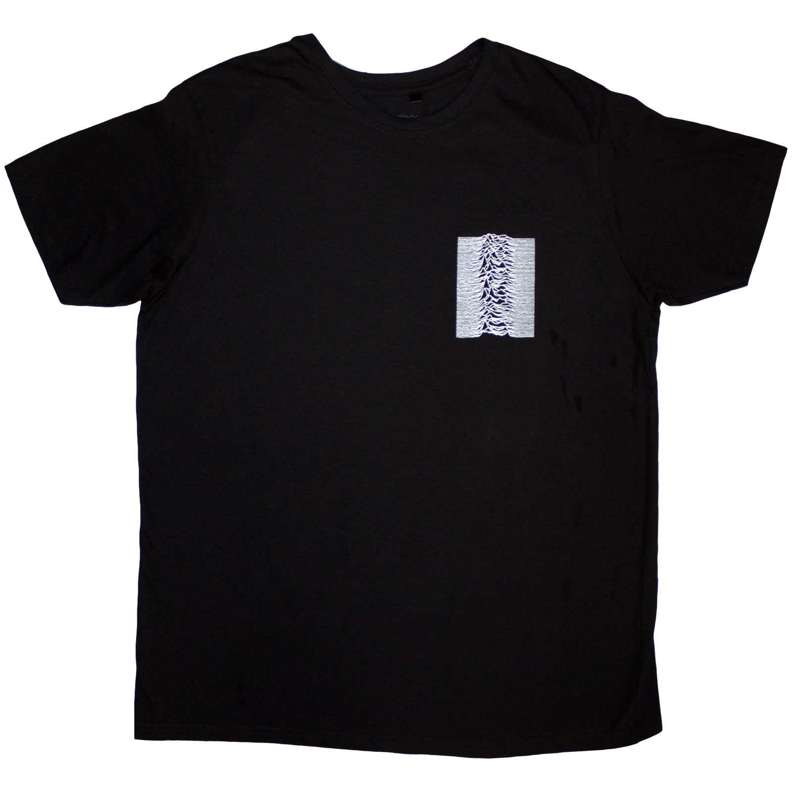 Joy Division Unisex T-Shirt: Pulsar Pocket Wave (Black) (Back Print)