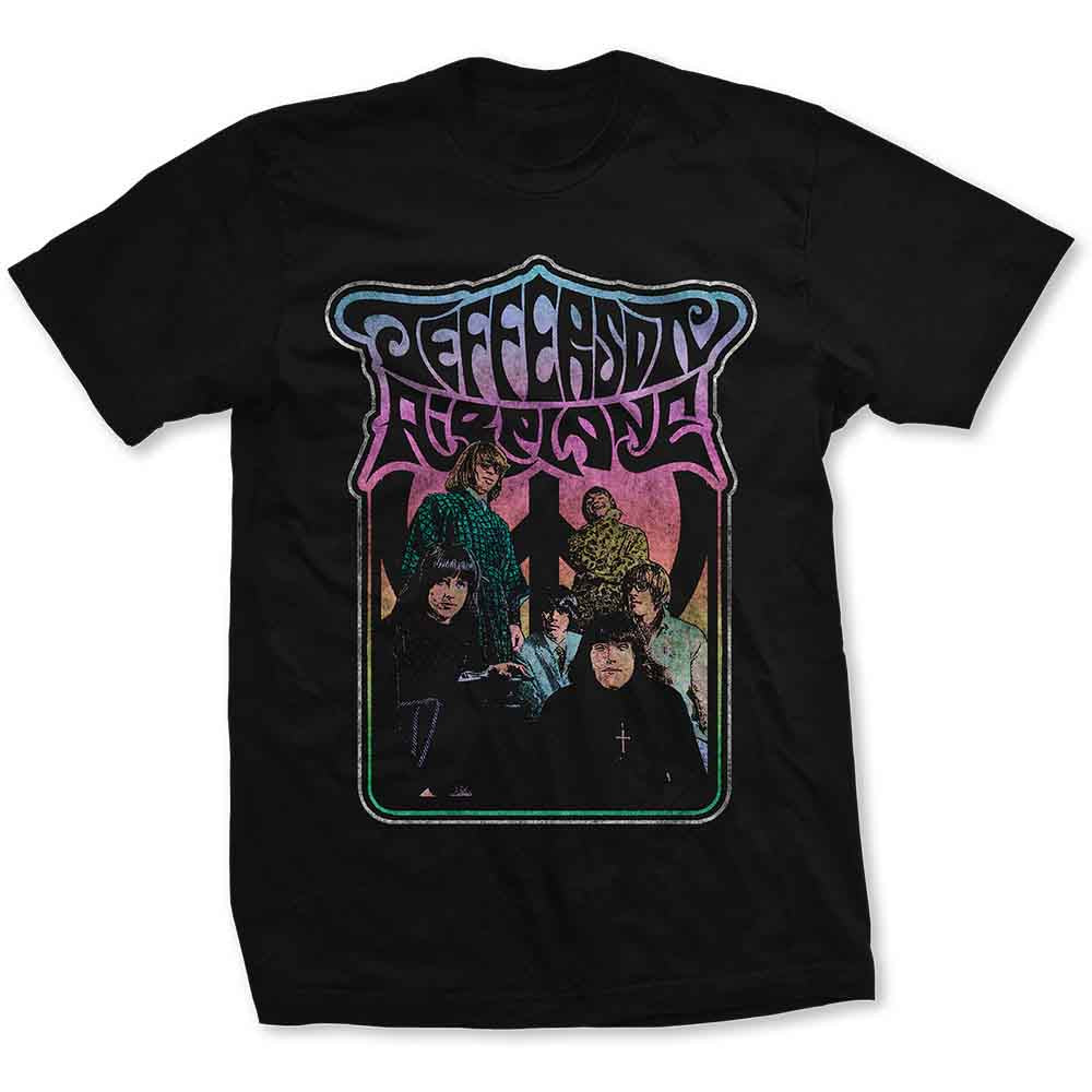 Jefferson Airplane Unisex T-Shirt: Band Photo (Black)