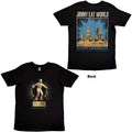Jimmy Eat World Unisex T-Shirt: Bleed American (Black) (Back Print)