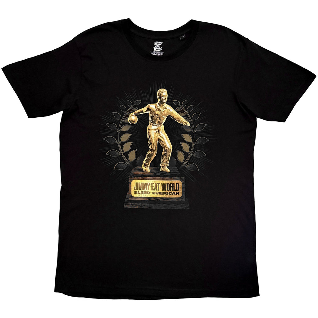Jimmy Eat World Unisex T-Shirt: Bleed American (Black) (Back Print)