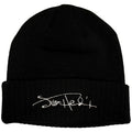 Jimi Hendrix Unisex Beanie Hat: Signature Logo (Black)