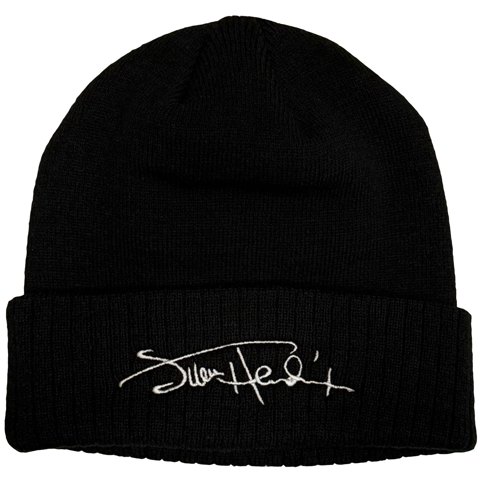Jimi Hendrix Unisex Beanie Hat: Signature Logo (Black)