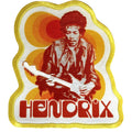 Jimi Hendrix Woven Patch: Jimi & Guitar