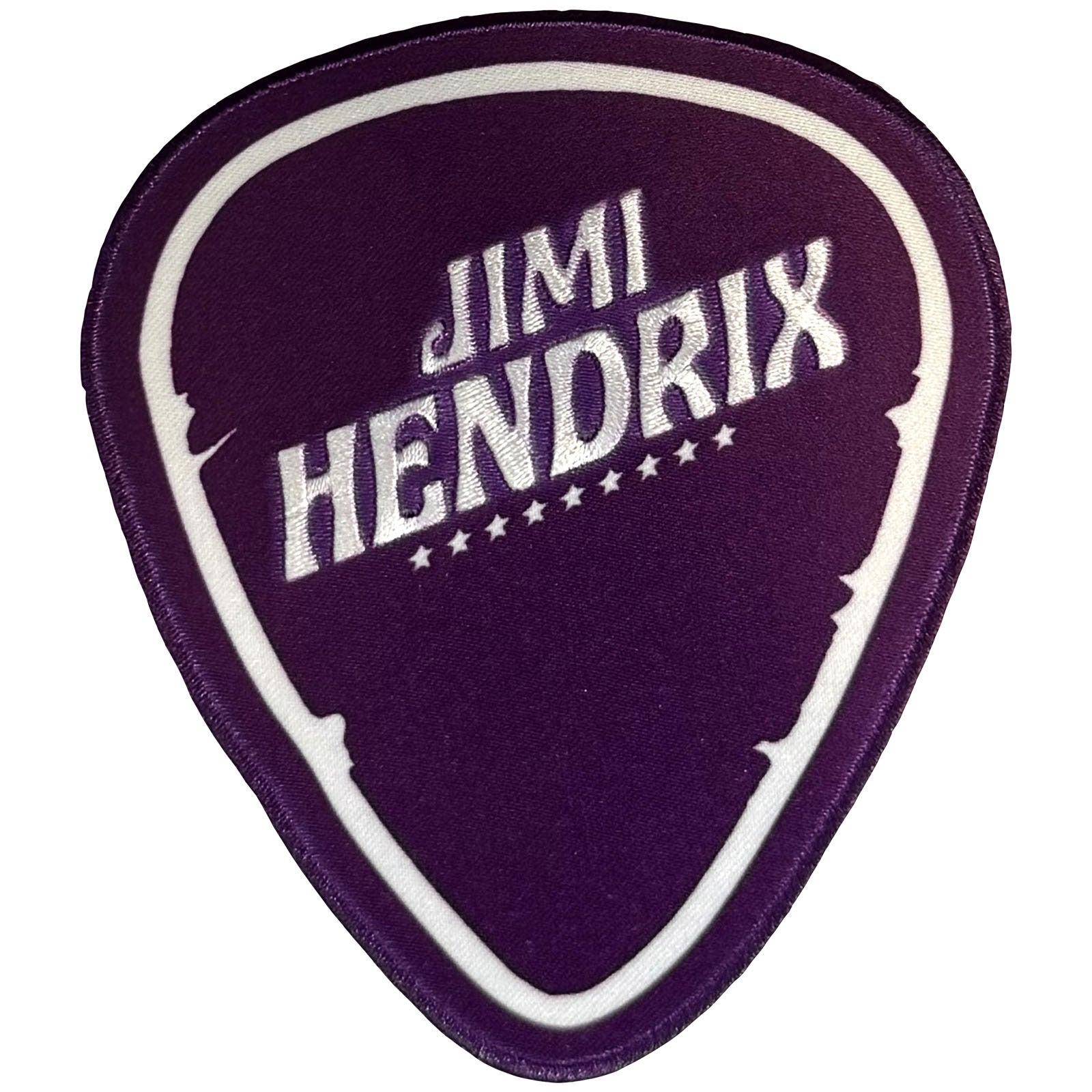 Jimi Hendrix Woven Patch: Plectrum
