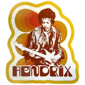Jimi Hendrix Sticker: Jimi & Guitar