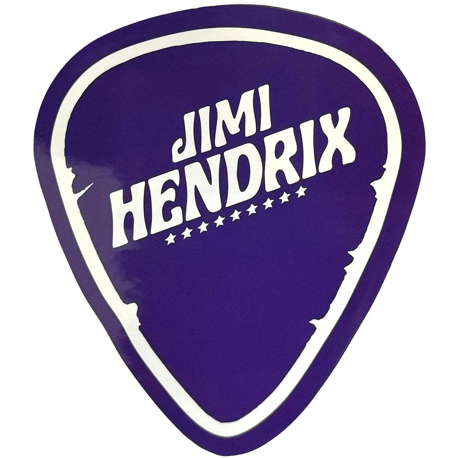 Jimi Hendrix Sticker: Plectrum