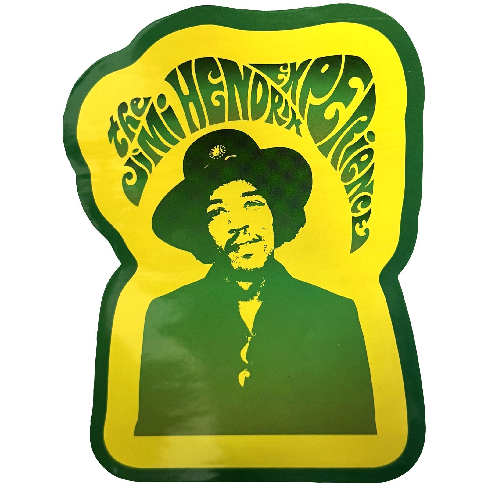 Jimi Hendrix Sticker: Jimi & Swirl Logo