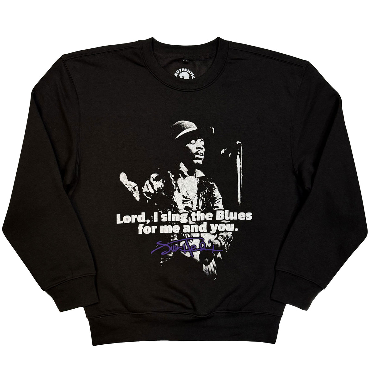 Jimi Hendrix Unisex Sweatshirt: Sing The Blues (Black)