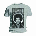 Jimi Hendrix Unisex T-Shirt: Halo (Grey)