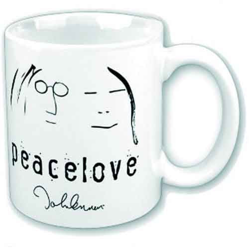 John Lennon Boxed Mug: Peace love (LOS)