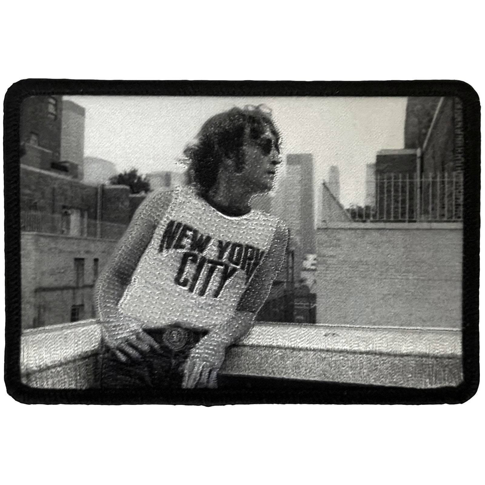 John Lennon Printed Patch: Leaning