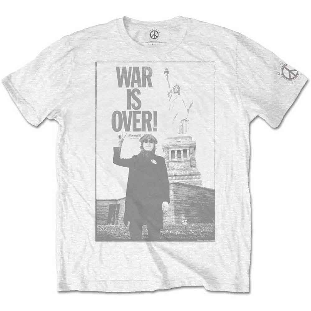John Lennon Unisex T-Shirt: Liberty (White)