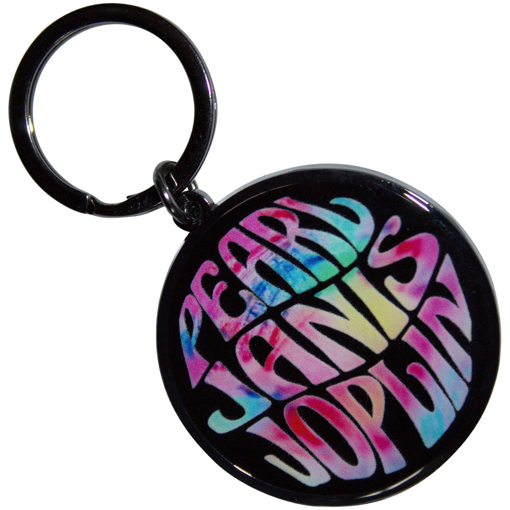Janis Joplin Keychain: Pearl Emblem Colour