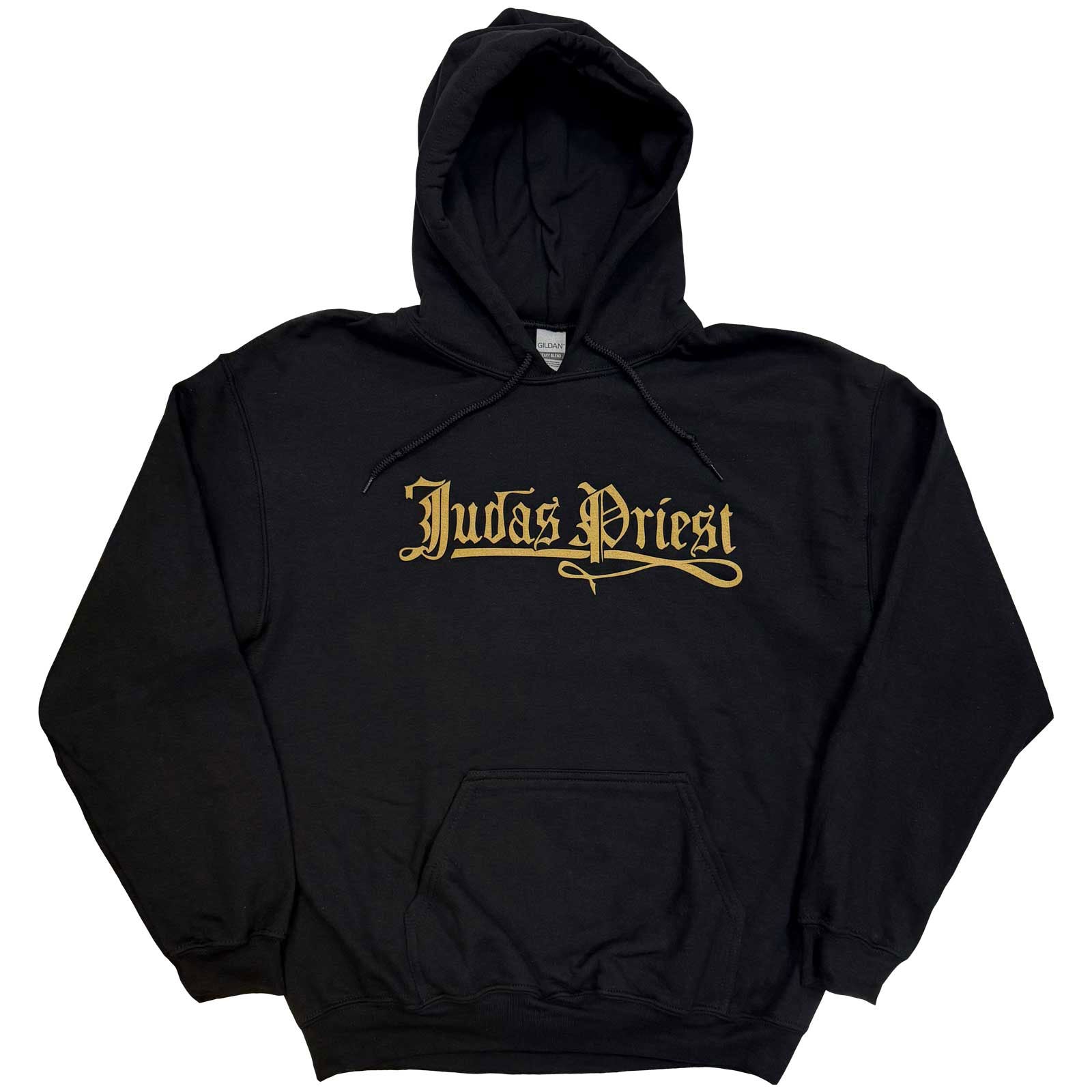 Judas Priest Unisex Pullover Hoodie: Sin After Sin Logo & Album Cover (Black) (Back Print)