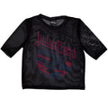 Judas Priest Ladies Mesh Crop Top: Screaming For Vengeance (Black)
