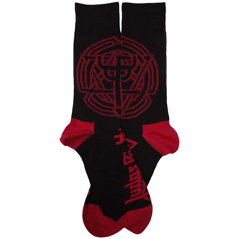Judas Priest Unisex Ankle Socks: Trident Emblem (Black) (UK Size 7 - 11)