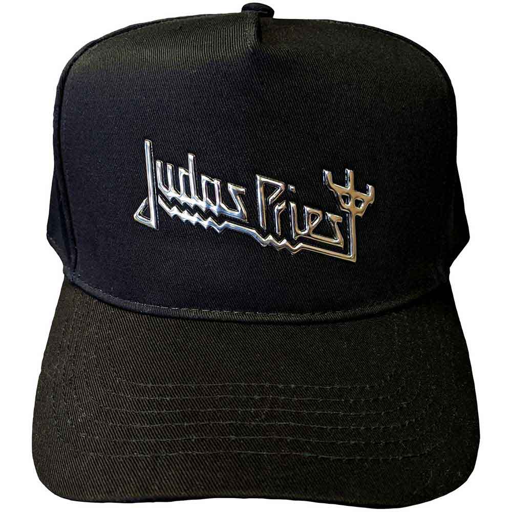 Judas Priest Unisex Baseball Cap: Sonic Silver Logo (Black)