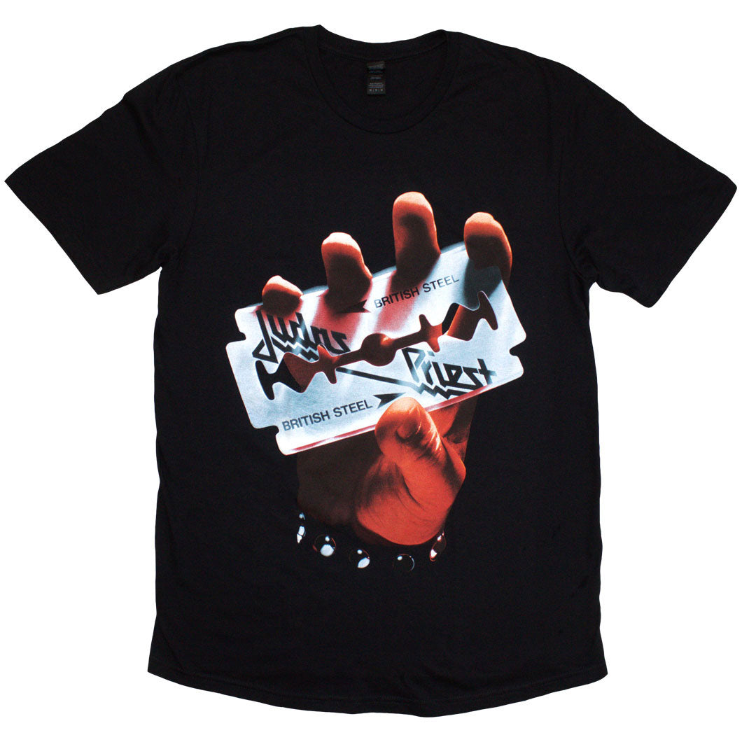 Judas Priest Unisex T-Shirt: British Steel (Black)