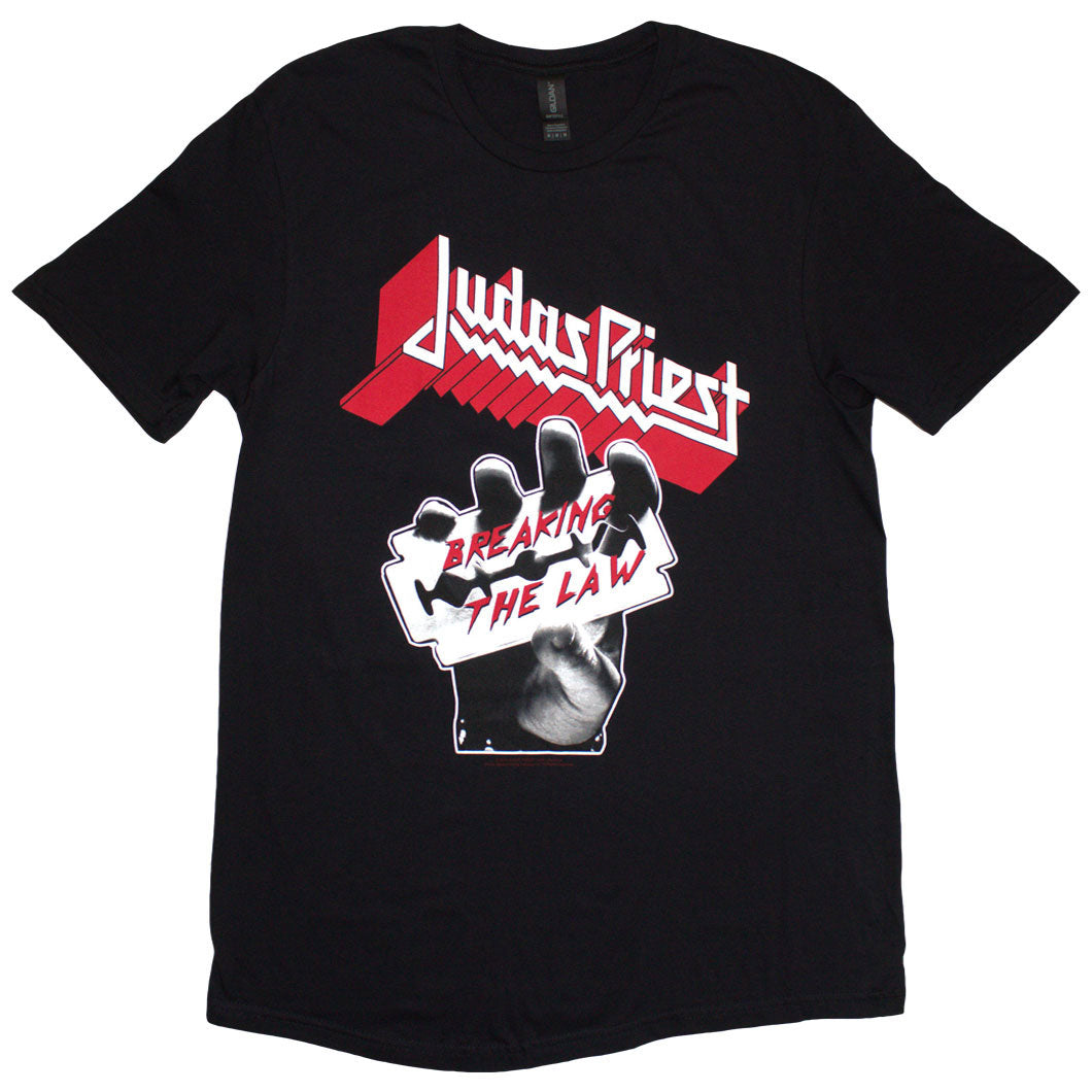 Judas Priest Unisex T-Shirt: Breaking The Law (Black)
