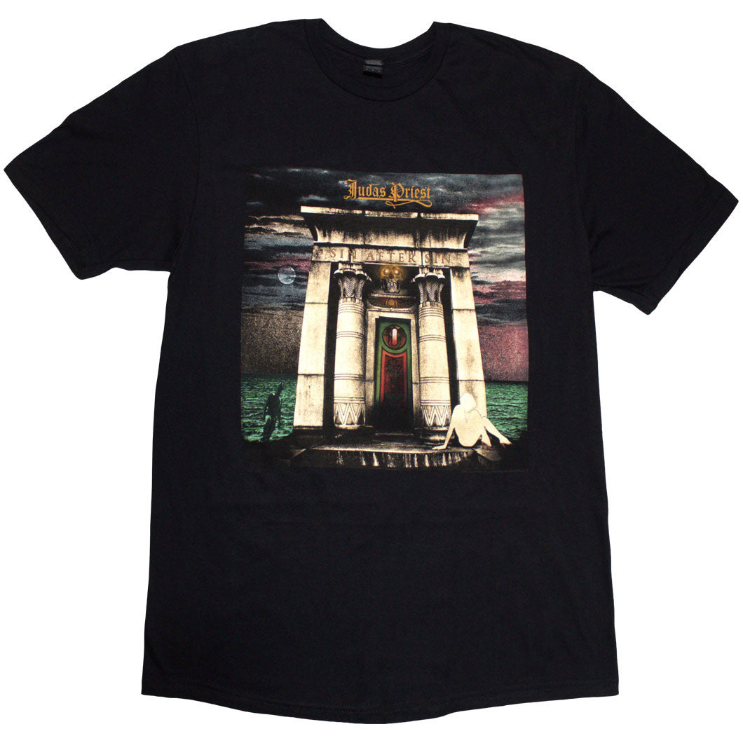 Judas Priest Unisex T-Shirt: Sin After Sin Album Cover (Black)