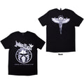 Judas Priest Unisex T-Shirt: Angel Of Retribution Headshot (Black) (Back Print)
