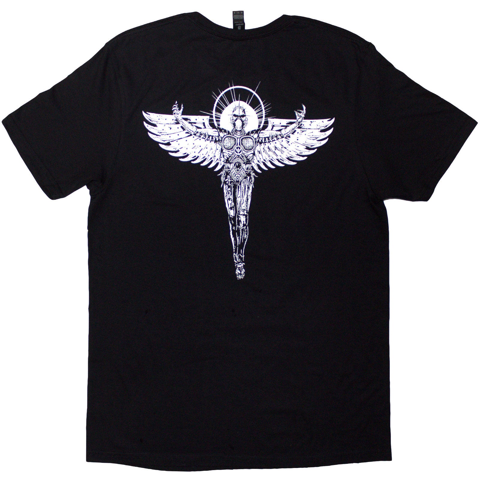 Judas Priest Unisex T-Shirt: Angel Of Retribution Headshot (Black) (Back Print)